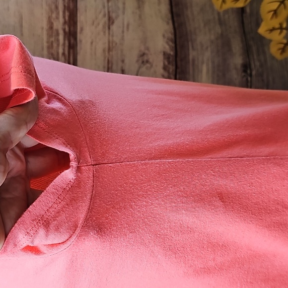 CABLE & GAUGE CORAL SHORT SLEEVE PULLOVER TEE T-SHIRT - Picture 7 of 10